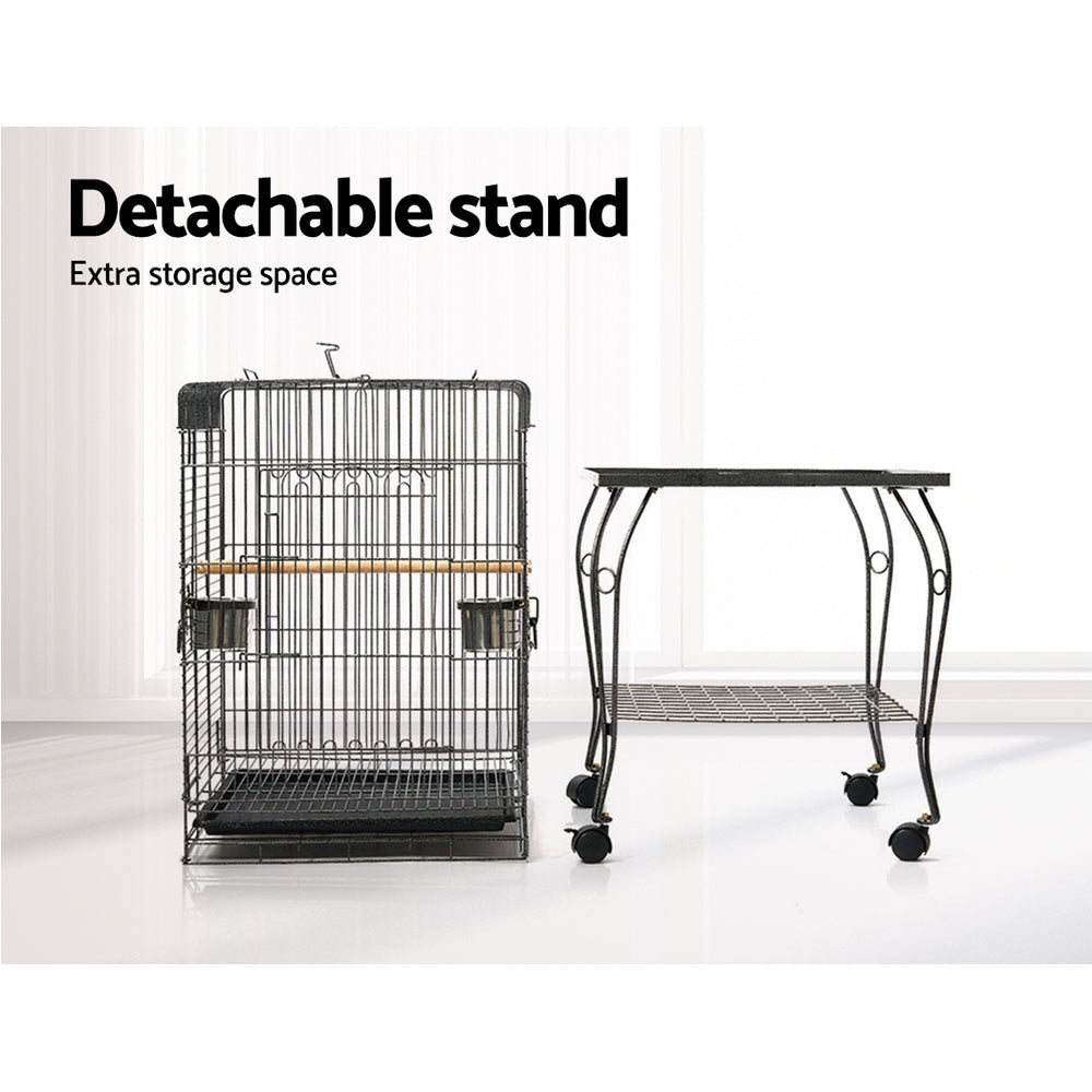 Baby Beaks Feathered Haven 🦜💕 | i.Pet 145cm Bird Cage with Open Top & Stainless Steel Feeders