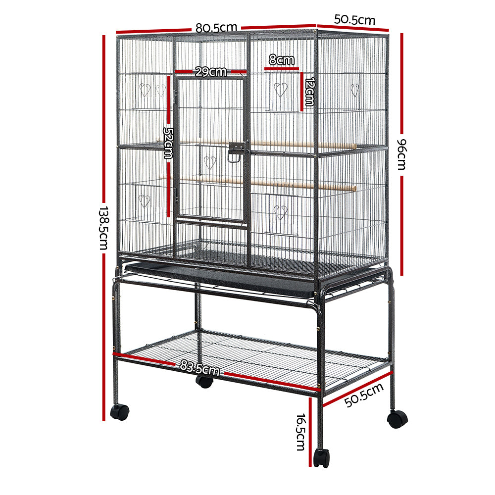 Baby Beaks Feathered Paradise 🏡🌈 | i.Pet 138cm Large Bird Cage & Aviary with Stand
