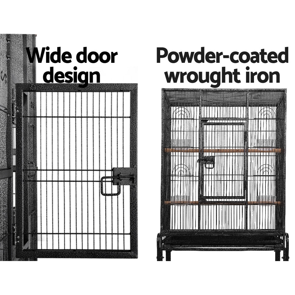 Baby Beaks Feathered Haven 🦜💕 | i.Pet 144cm Bird Cage & Aviary on Wheels