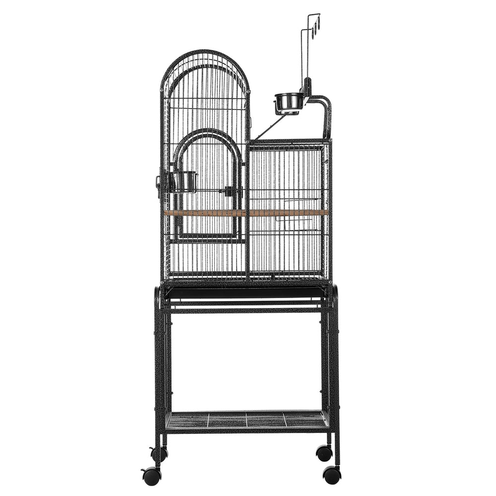 Baby Beaks Feathered Funhouse 🦜💕 | i.Pet 153cm Bird Cage with Play Ladder, Toy Hanger & Rolling Stand