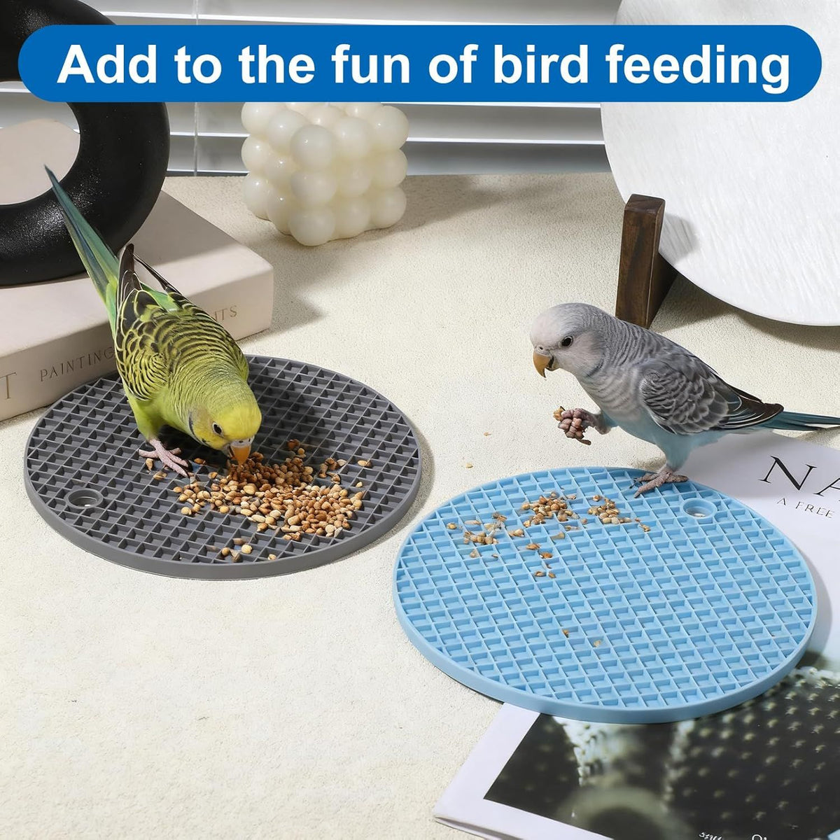๐ฃ Birdie Foraging & Slow Feeder Mats โ 2 Pack ๐๐
