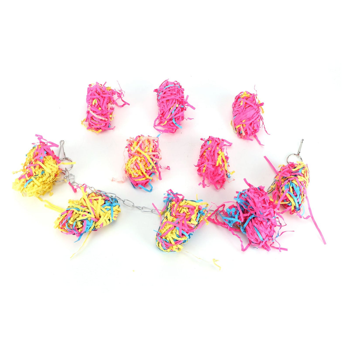 Baby Beaks Fairy Floss Fiesta ๐ฌ๐๐ | Colourful Hanging Bird Chew & Shred Toy