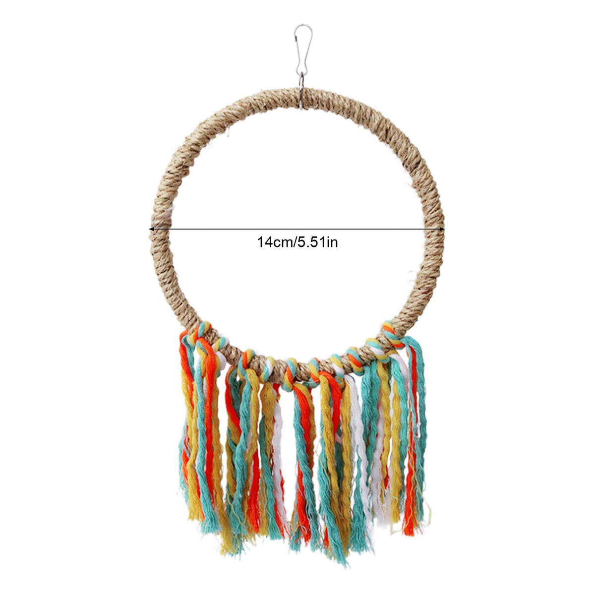 Baby Beaks Rainbow Tassel Twirler 🌈💕 | Hanging Bird Swing & Chew Toy