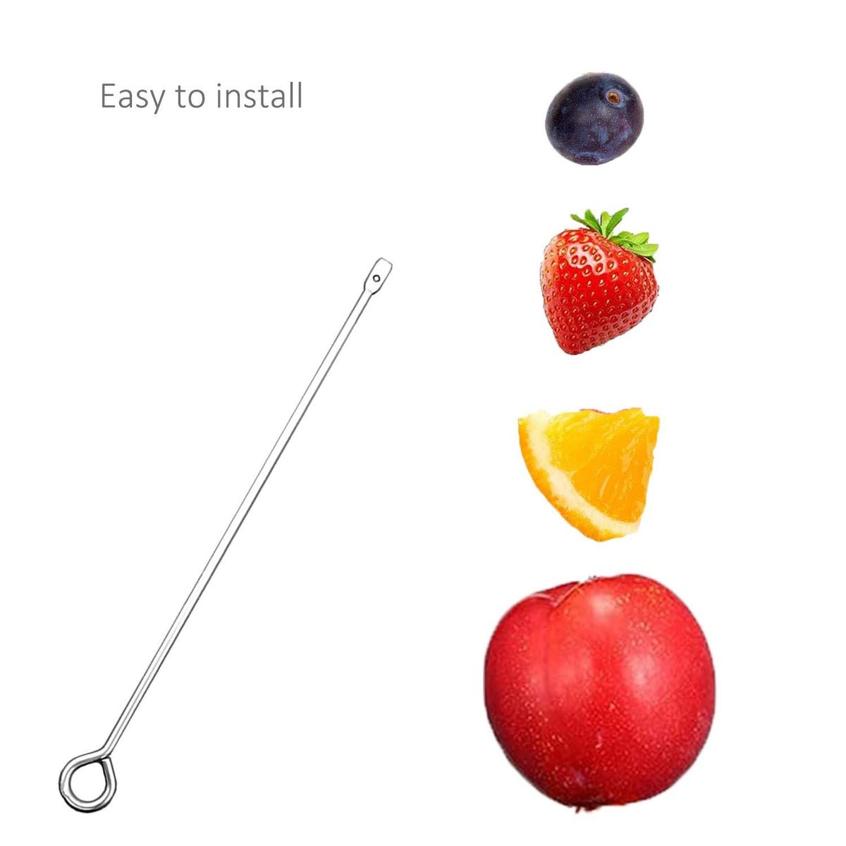 Baby Beaks Fruity Feast Skewer ๐๐ | Stainless Steel Bird Fruit & Veggie Holder