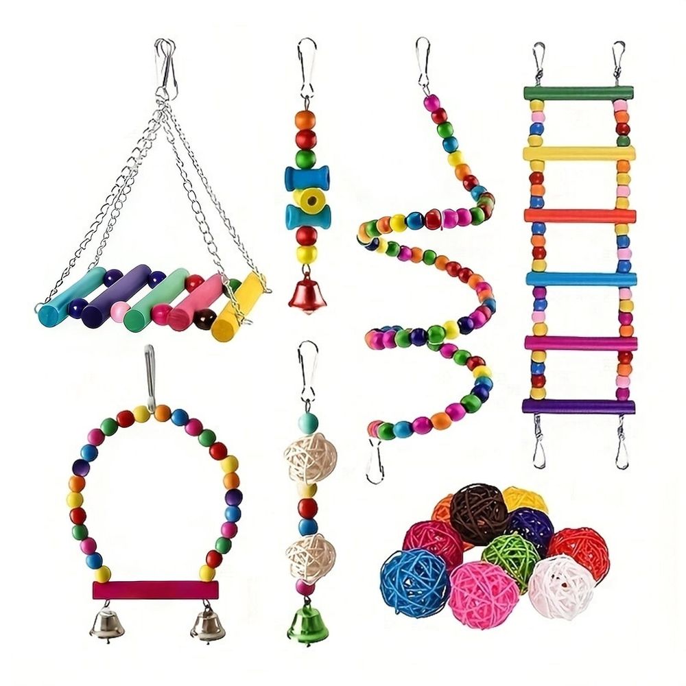 Baby Beaks Ultimate Birdie Playground 🌈🐣 | Colourful Bird Toy & Enrichment Set