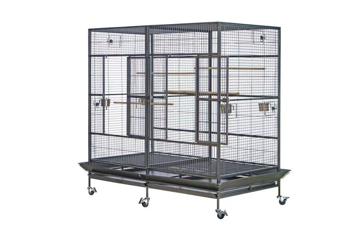 π£ XXXL 195cm Double Bird Cage & Aviary β With Divider & Wheels π¦π