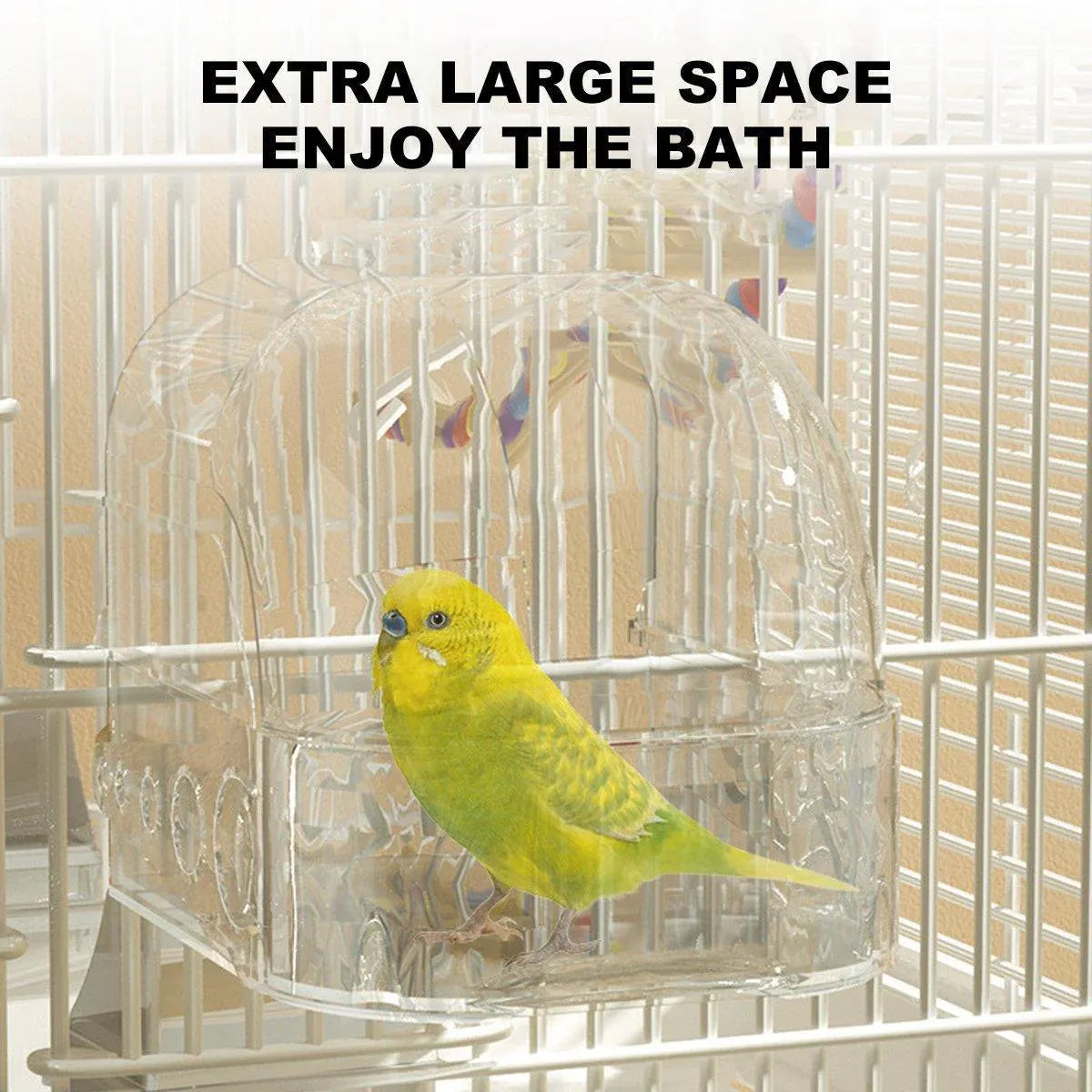 Splash & Splash Birdie Bath β Hanging Bird Cage Bathtub ππ£π