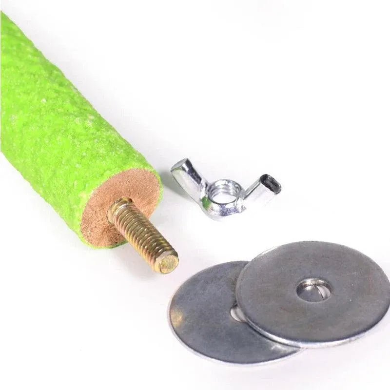 5 Sizes Colorful Pet Bird Cage Perches Stand Platform Chew Toy For Parrot Bites - 30CM