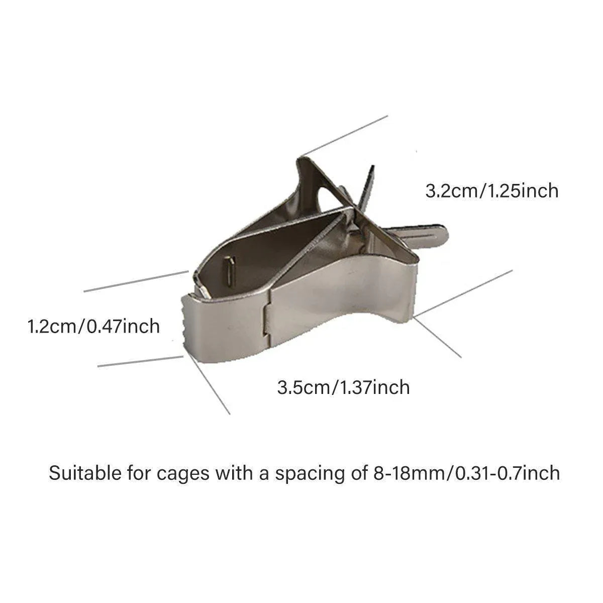 Birdie Fruit & Veggie Feeding Clips β Stainless Steel Cage Holders (6 Pack) π£π
