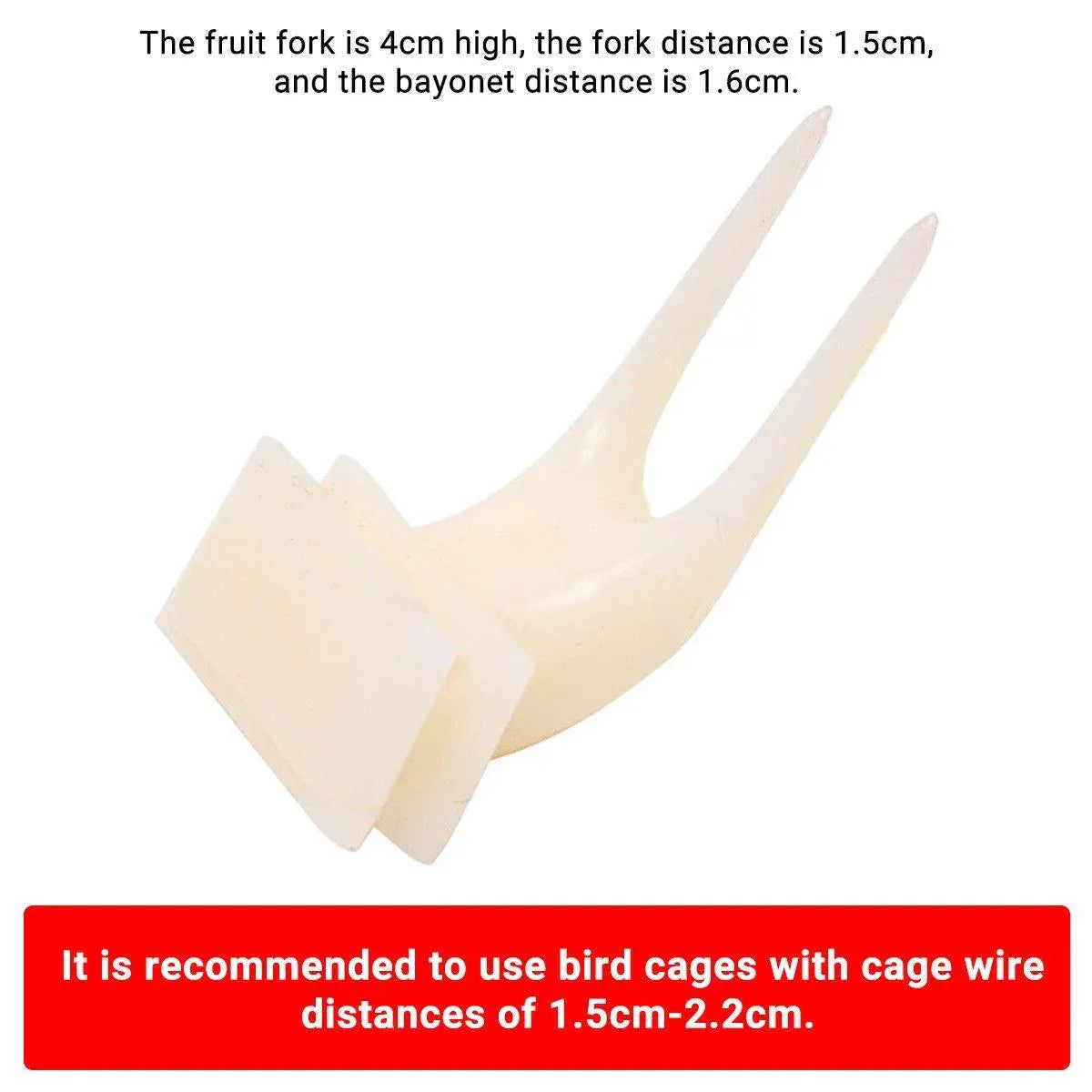 Birdie Fruit & Veggie Holders β Cage Feeding Forks (10 Pack) π£π