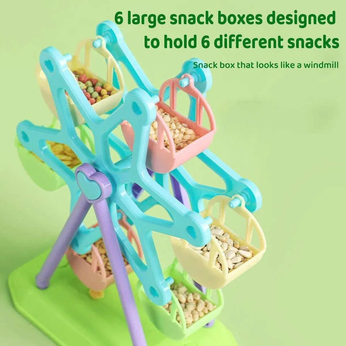 Interactive Bird Ferris Wheel Treat Dispenser β Parrot Foraging & Training Toy π¦π