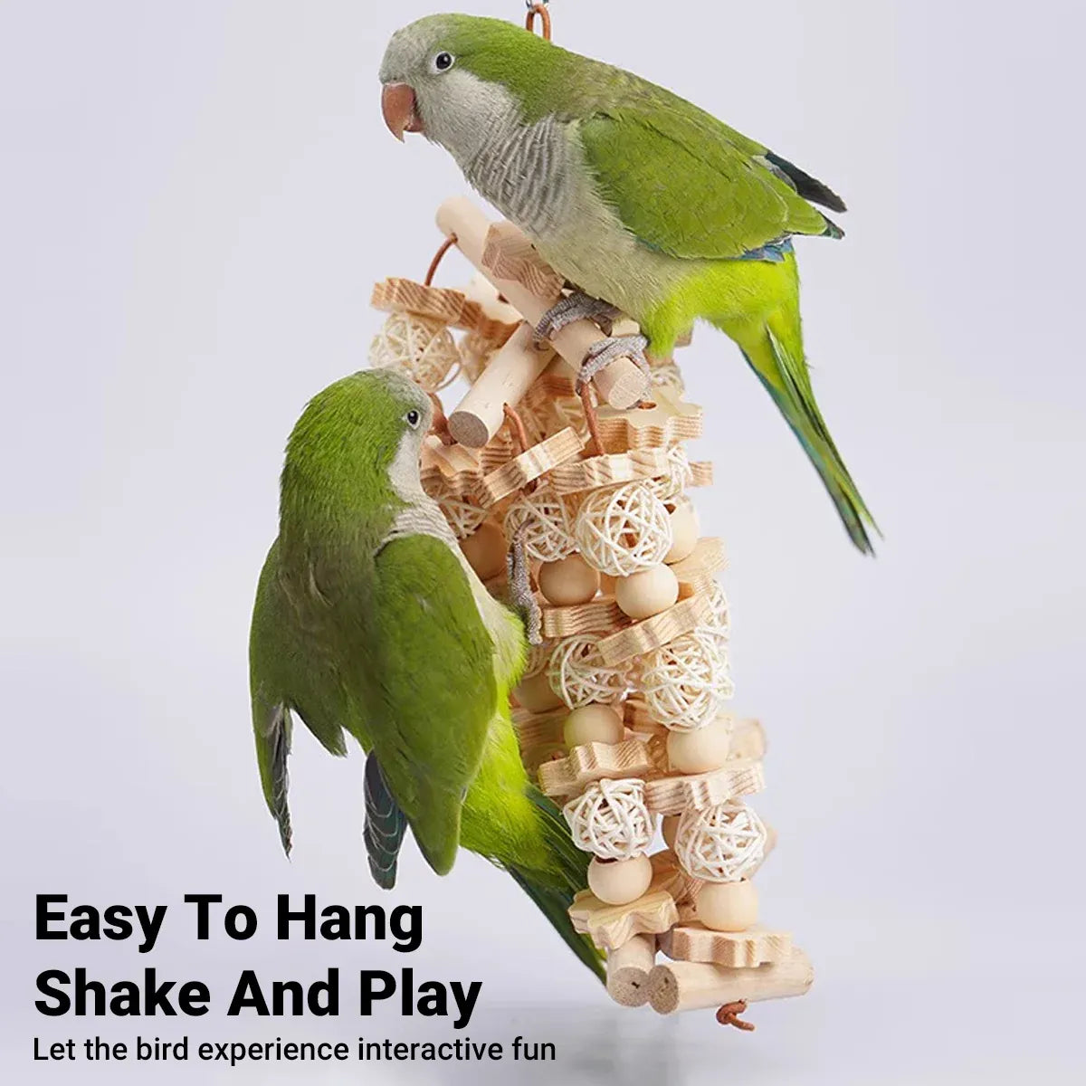 Natural Rattan Birdie Chew Toy β Hanging Shredding & Enrichment Fun π£π