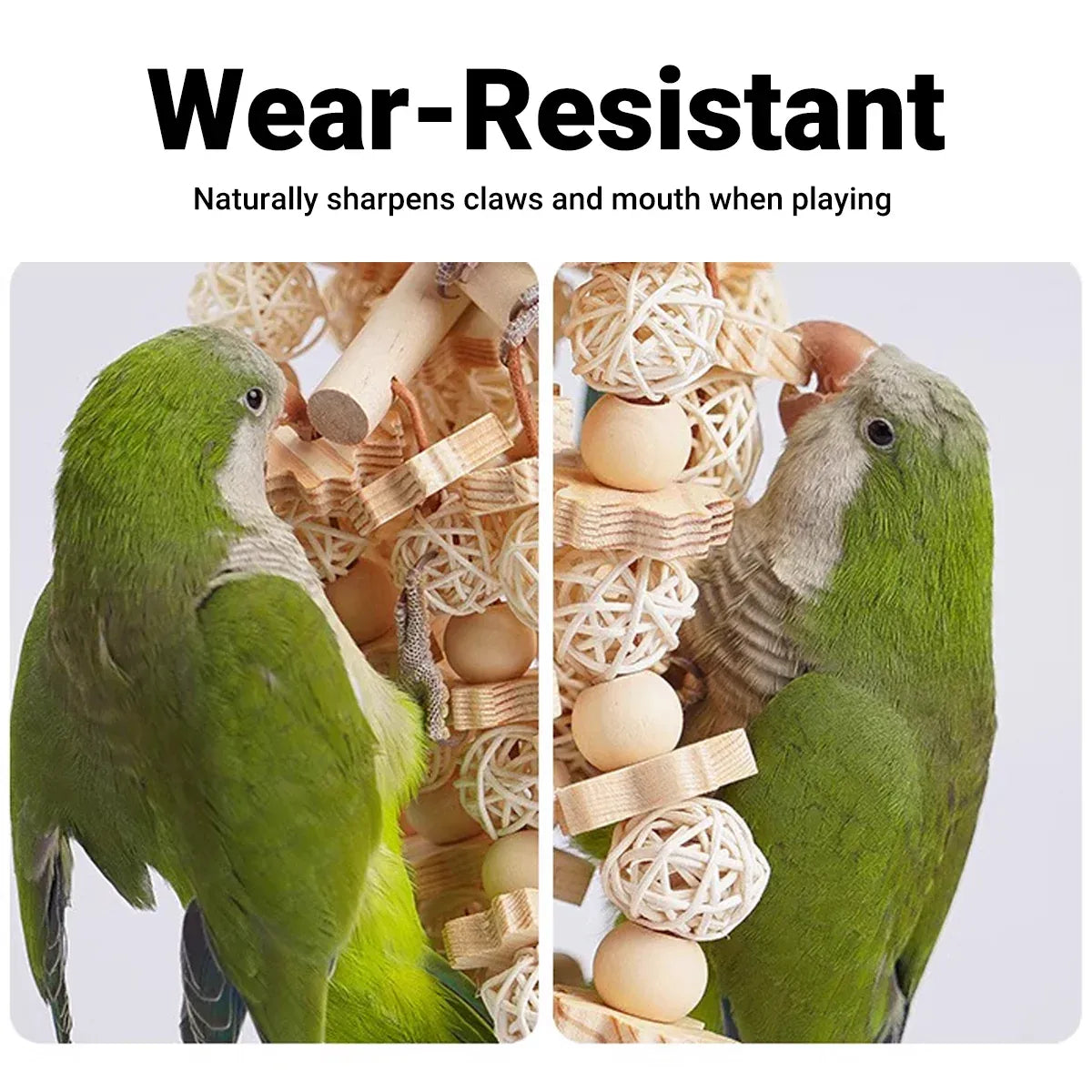 Natural Rattan Birdie Chew Toy β Hanging Shredding & Enrichment Fun π£π