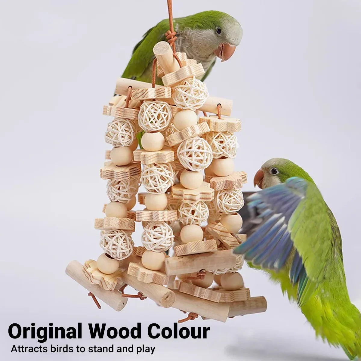 Natural Rattan Birdie Chew Toy β Hanging Shredding & Enrichment Fun π£π