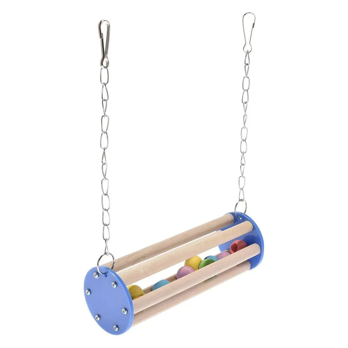 Baby Beaks Swingin’ Rainbows 🌈🐣 | Wooden Bird Swing & Hanging Play Perch