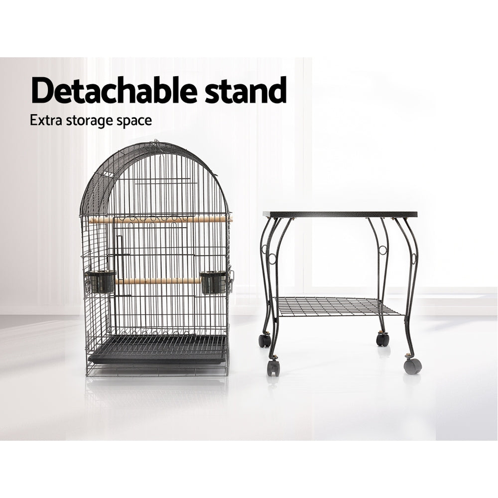 Baby Beaks Royal Dome Retreat 👑🦜💕 | i.Pet 150cm Bird Cage with Open Top & Stainless Steel Feeders