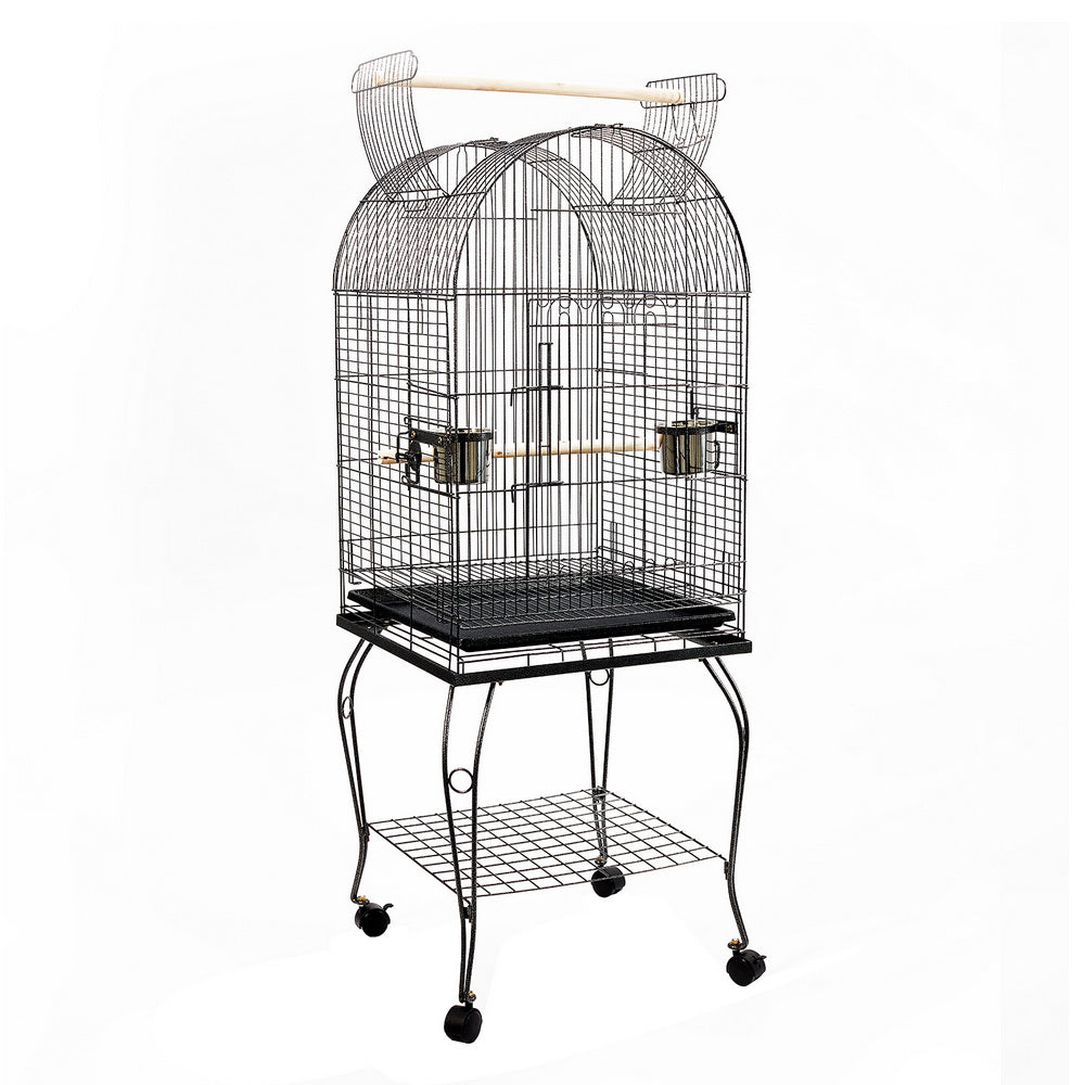 Baby Beaks Royal Dome Retreat 👑🦜💕 | i.Pet 150cm Bird Cage with Open Top & Stainless Steel Feeders