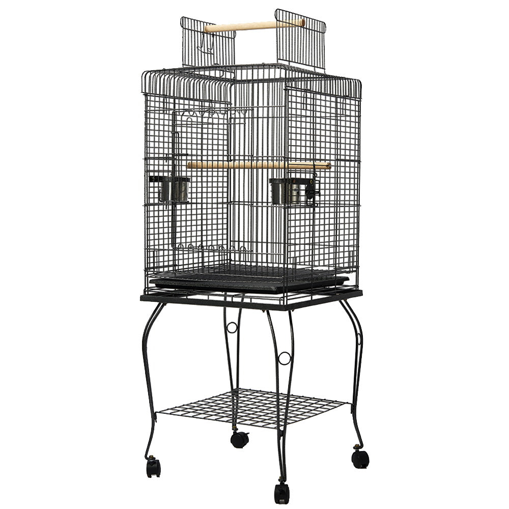 Baby Beaks Feathered Haven 🦜💕 | i.Pet 145cm Bird Cage with Open Top & Stainless Steel Feeders