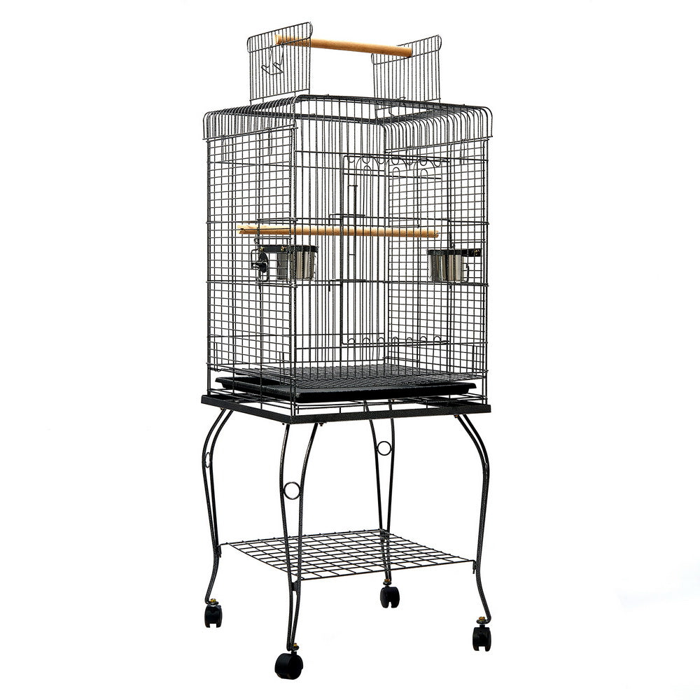 Baby Beaks Feathered Haven 🦜💕 | i.Pet 145cm Bird Cage with Open Top & Stainless Steel Feeders