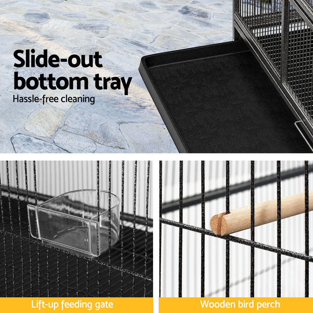 Baby Beaks Feathered Paradise 🏡🌈 | i.Pet 138cm Large Bird Cage & Aviary with Stand