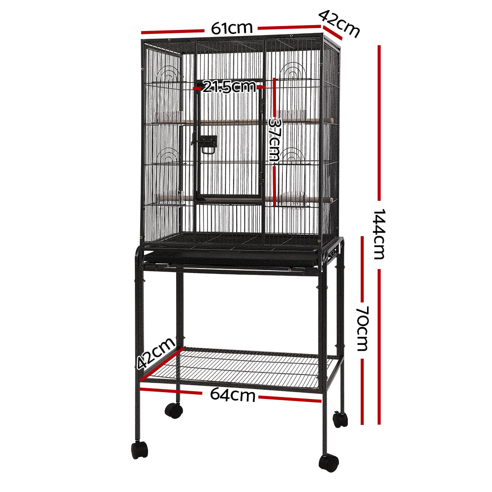 Baby Beaks Feathered Haven 🦜💕 | i.Pet 144cm Bird Cage & Aviary on Wheels