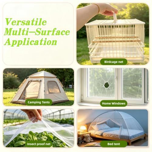 Mess-Free Birdie Cage Seed Catcher – Cut-to-Size Mesh Netting (2 Pack) 🐣💕