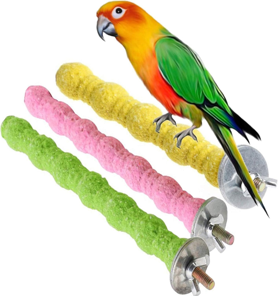 Bird Mineral Chew Sticks & Perches – 3 Pack 🦜🌈