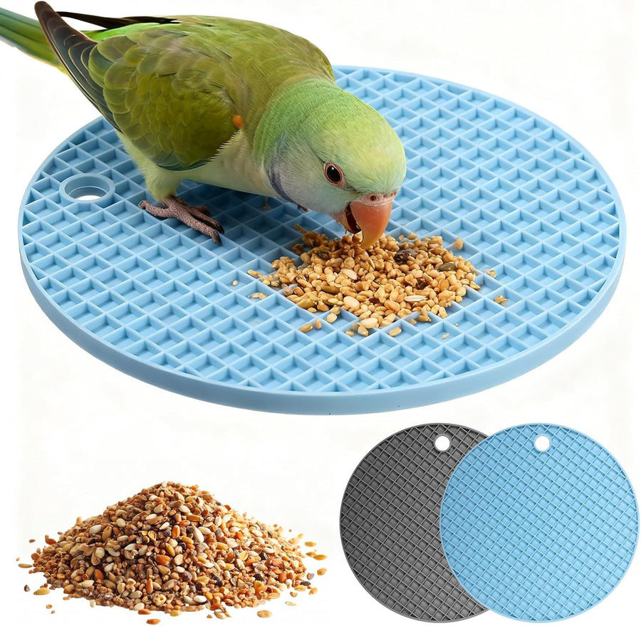🐣 Birdie Foraging & Slow Feeder Mats – 2 Pack 🌈💕