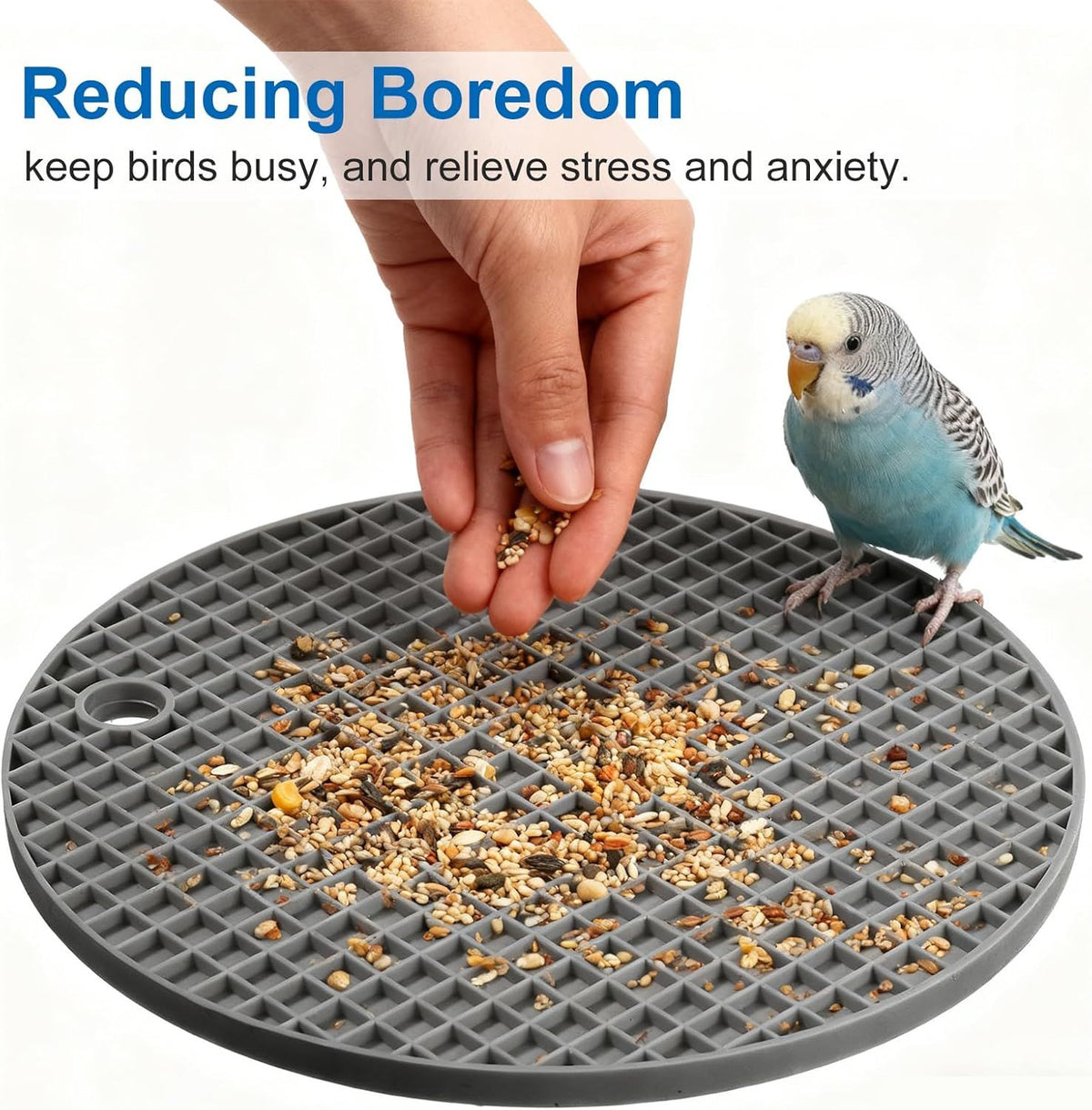 🐣 Birdie Foraging & Slow Feeder Mats – 2 Pack 🌈💕