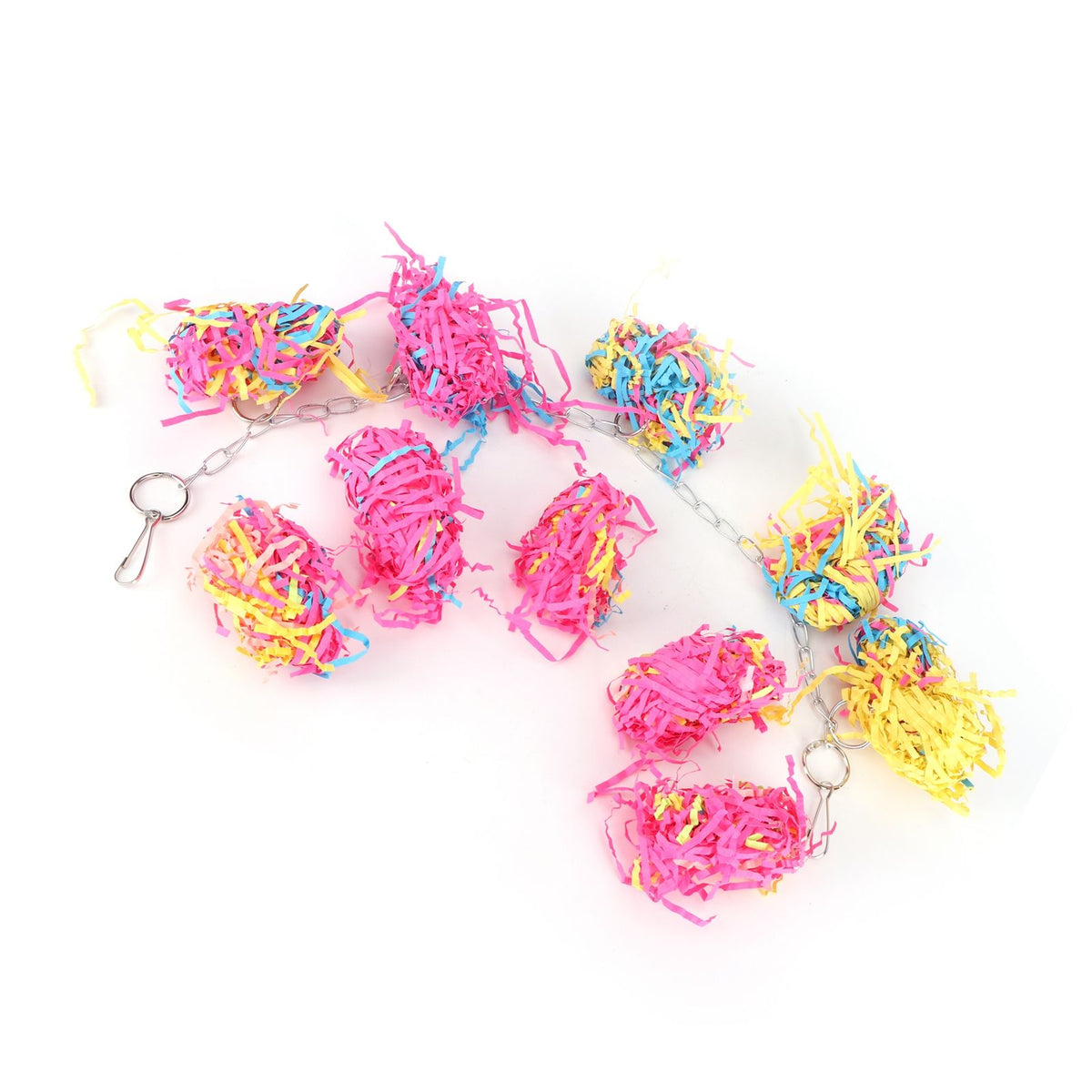 Baby Beaks Fairy Floss Fiesta 🍬🌈💕 | Colourful Hanging Bird Chew & Shred Toy