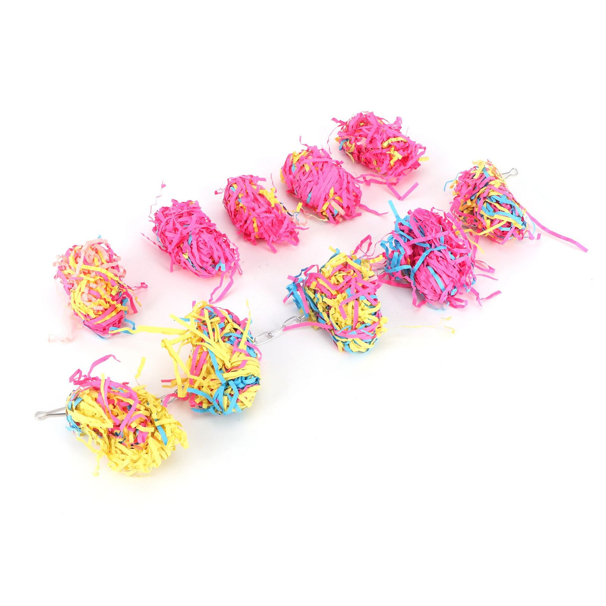 Baby Beaks Fairy Floss Fiesta 🍬🌈💕 | Colourful Hanging Bird Chew & Shred Toy