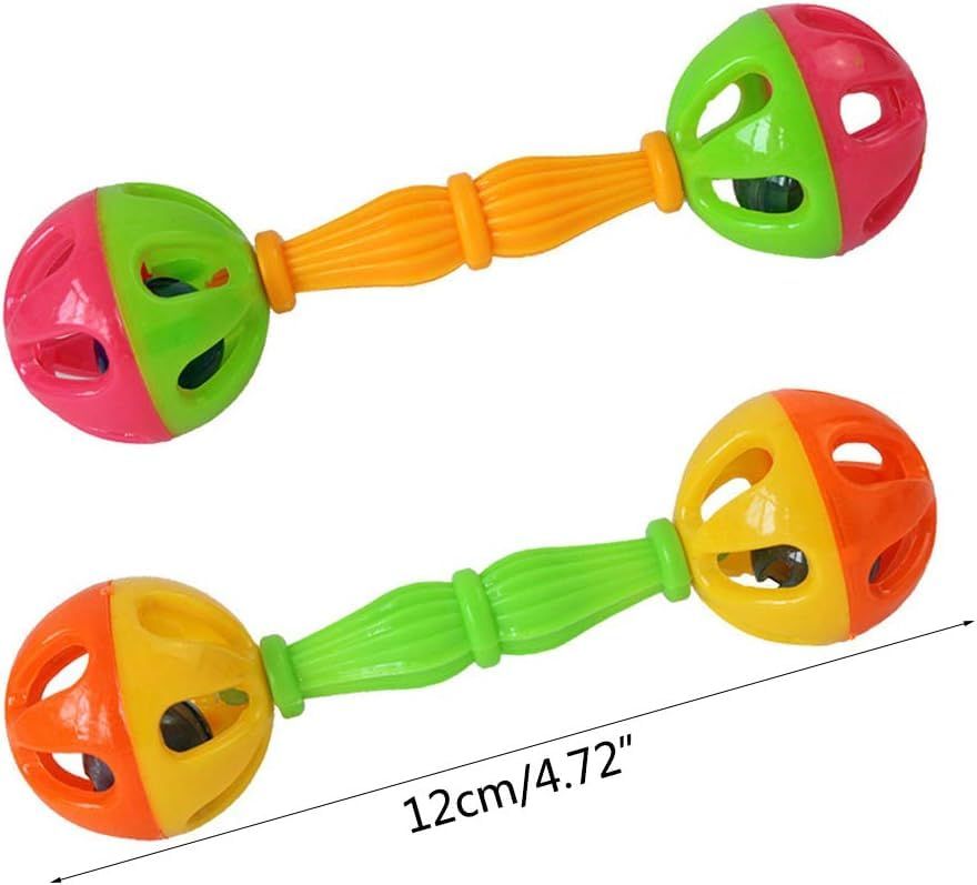 2-Pack Colourful Bird Dumbbell Rattle Toys – Interactive Parrot Training & Enrichment 🦜🌈