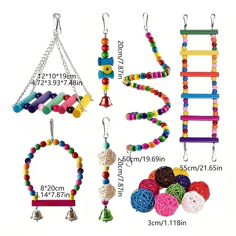 Baby Beaks Ultimate Birdie Playground 🌈🐣 | Colourful Bird Toy & Enrichment Set