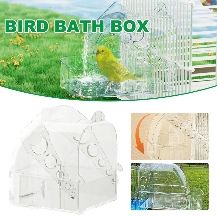 Splash & Splash Birdie Bath – Hanging Bird Cage Bathtub 🛁🐣💕