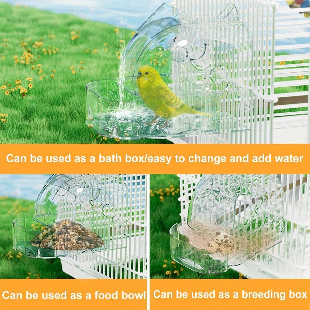 Splash & Splash Birdie Bath – Hanging Bird Cage Bathtub 🛁🐣💕