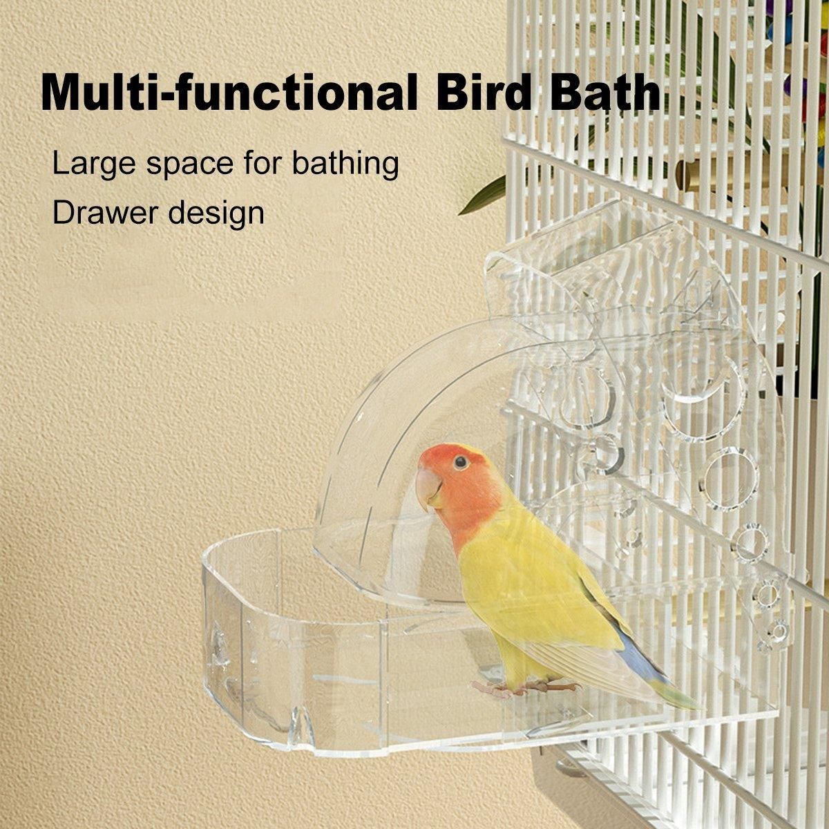 Splash & Splash Birdie Bath – Hanging Bird Cage Bathtub 🛁🐣💕