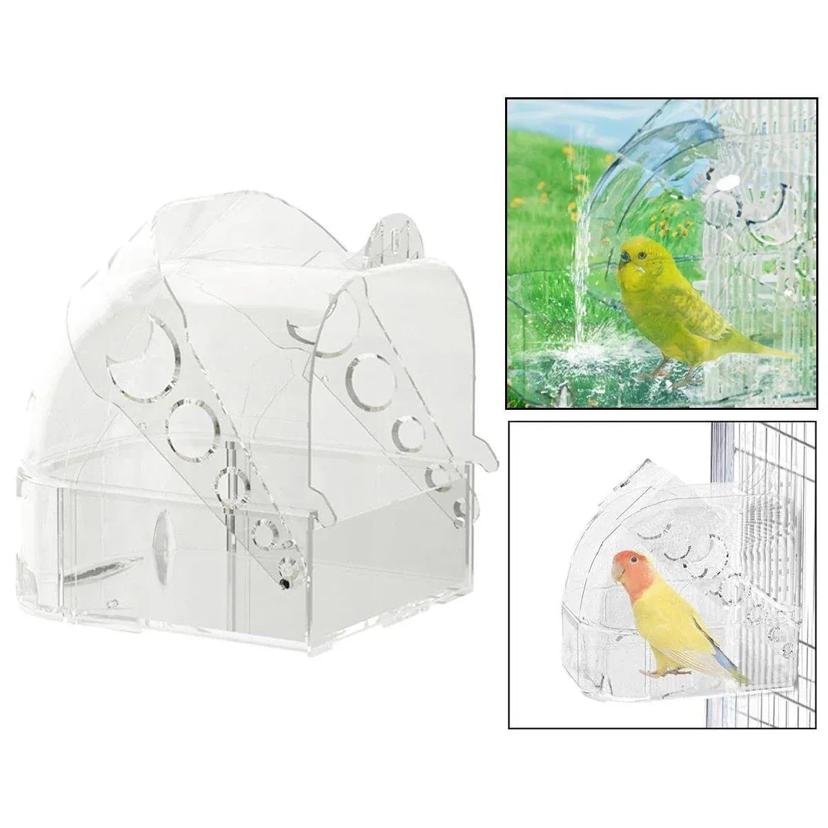 Splash & Splash Birdie Bath – Hanging Bird Cage Bathtub 🛁🐣💕