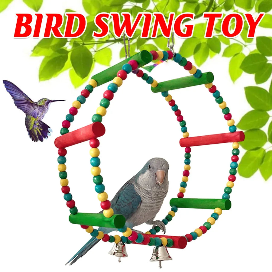Baby Beaks Rainbow Roundabout 🌈💕 | Colourful Bird Swing & Perch Toy