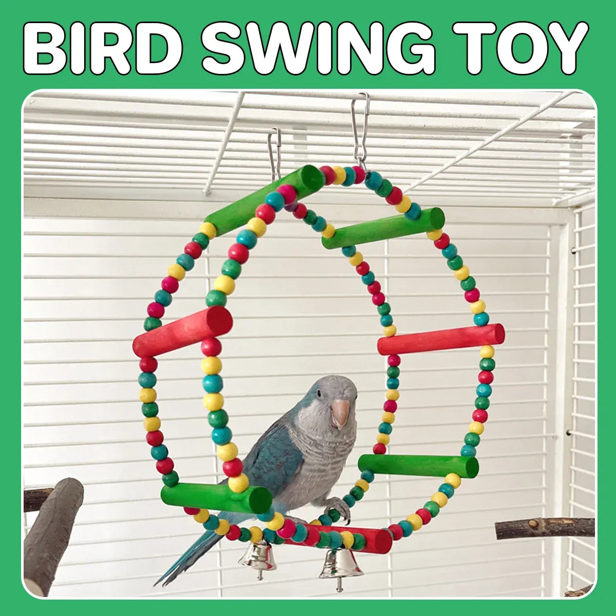 Baby Beaks Rainbow Roundabout 🌈💕 | Colourful Bird Swing & Perch Toy
