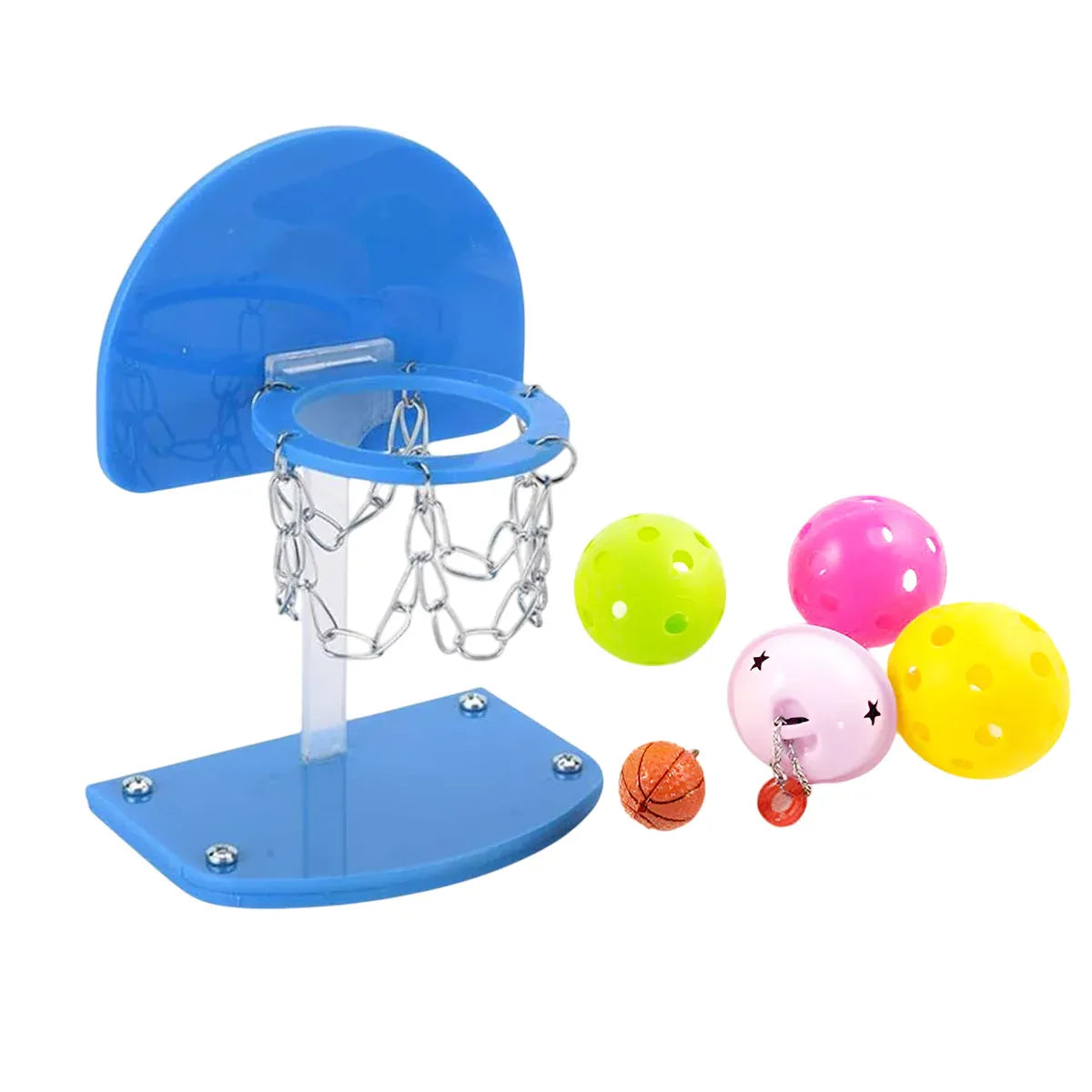 Mini Basketball Hoop for Birds – Interactive Parrot Training & Enrichment Toy 🦜🏀