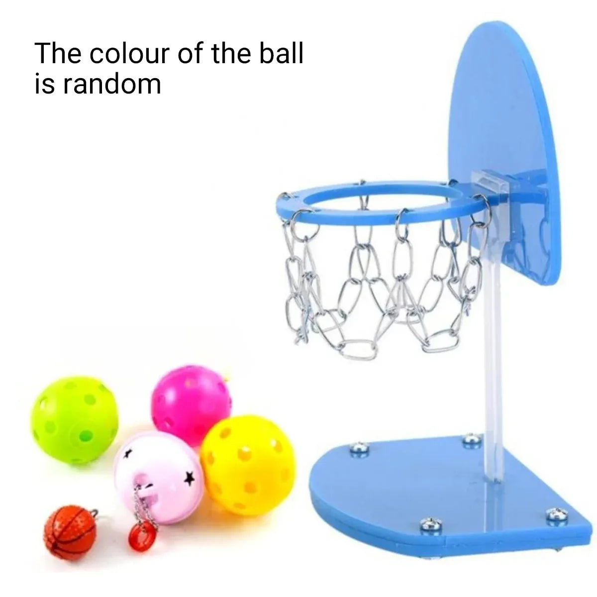 Mini Basketball Hoop for Birds – Interactive Parrot Training & Enrichment Toy 🦜🏀