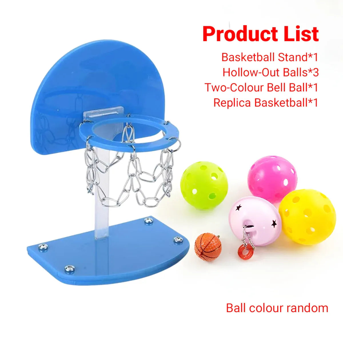 Mini Basketball Hoop for Birds – Interactive Parrot Training & Enrichment Toy 🦜🏀