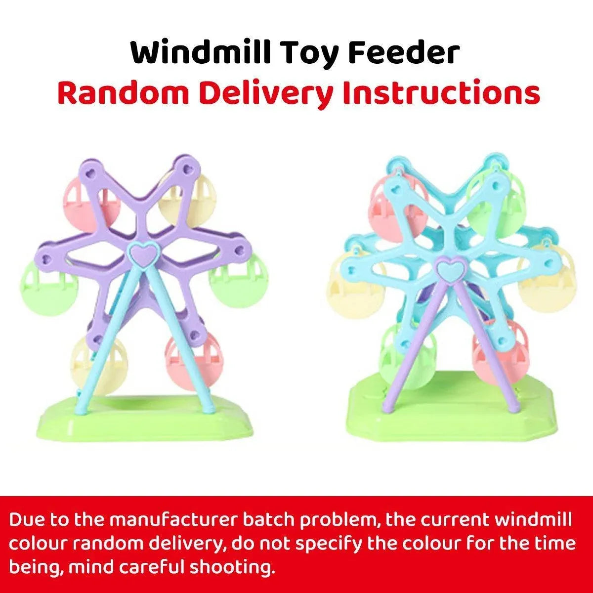 Interactive Bird Ferris Wheel Treat Dispenser – Parrot Foraging & Training Toy 🦜🌈