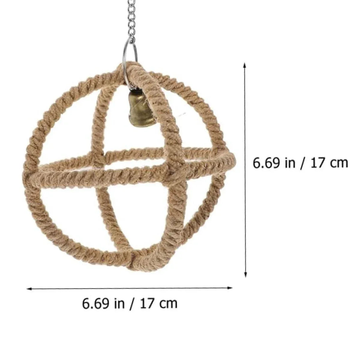 Parrot Chew & Swing Toy – Hanging Bird Enrichment Hoop 🦜🌈