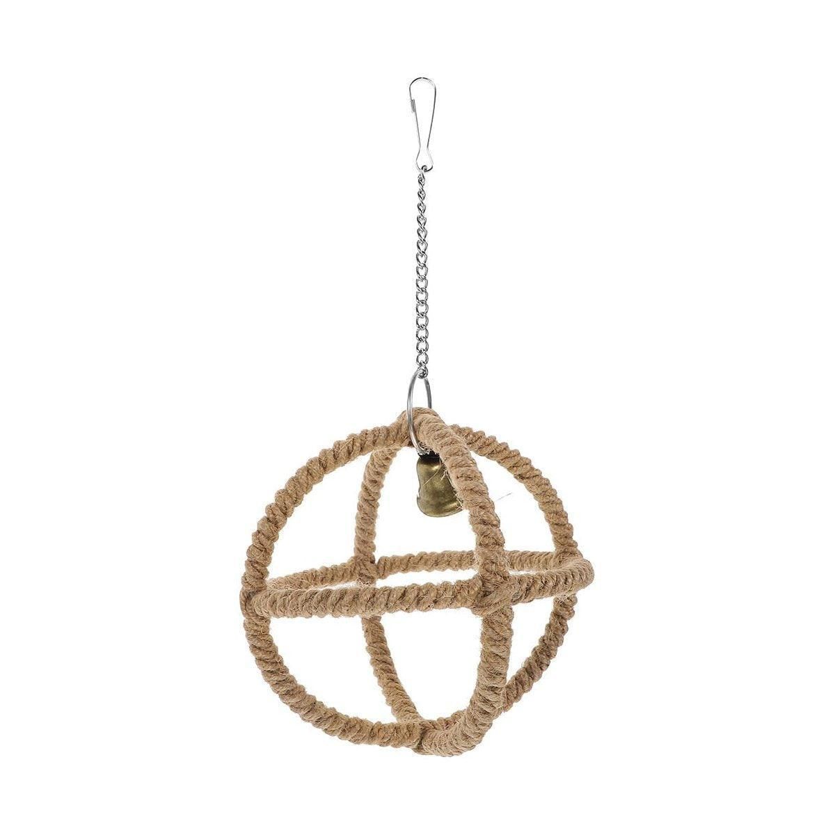 Parrot Chew & Swing Toy – Hanging Bird Enrichment Hoop 🦜🌈