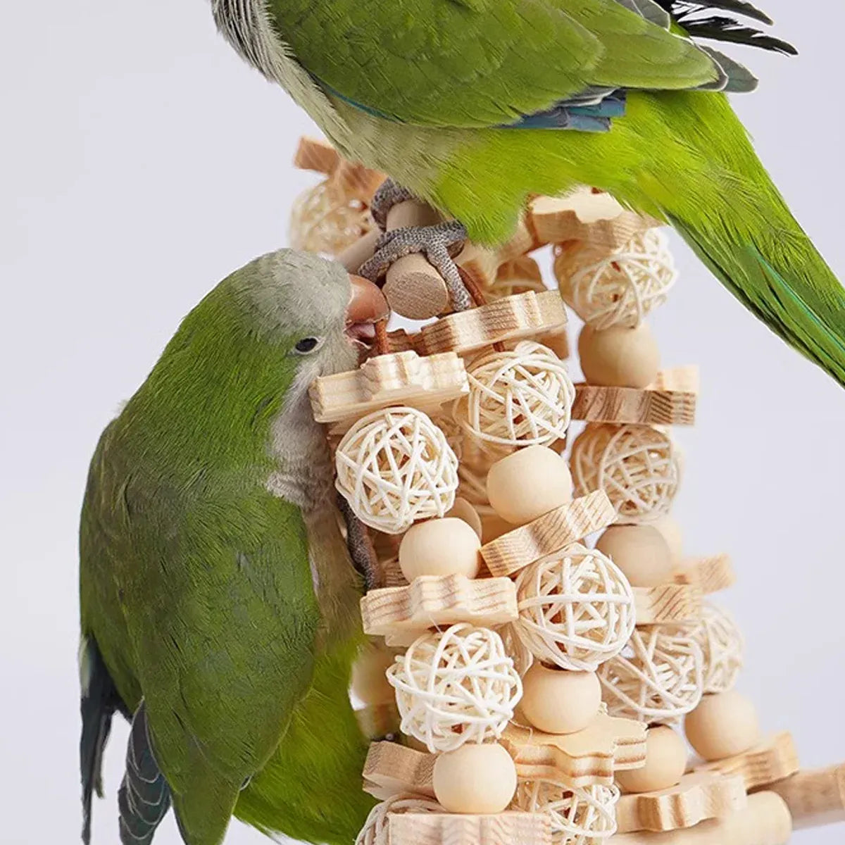 Natural Rattan Birdie Chew Toy – Hanging Shredding & Enrichment Fun 🐣💕