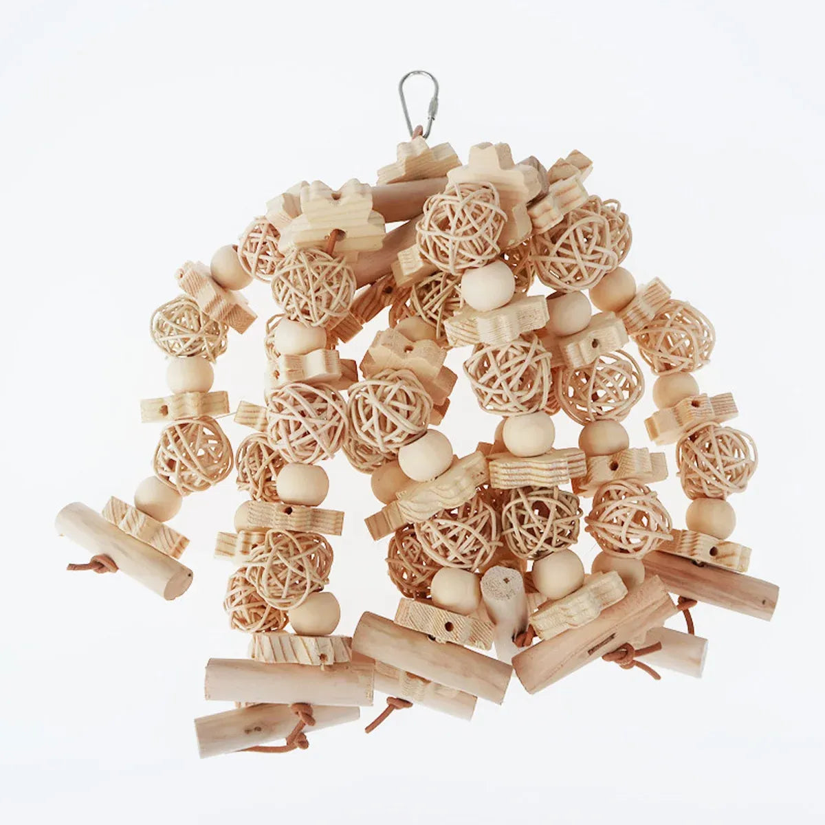 Natural Rattan Birdie Chew Toy – Hanging Shredding & Enrichment Fun 🐣💕